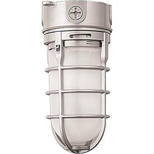 Lithonia Lighting OVT LED P1 40K 120 DNA M6 Vapor Tight Ceiling Mount Outdoor Light 4.25-Inch Gray