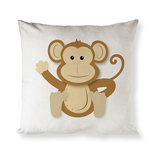 La Funda de Almohada de algodón y Lienzo Co. Decoración del hogar, Funda de Almohada, Funda de cojín y Funda de Almohada Decorativa para guardería y habitación de los niños (Color Natural, no Blanco)