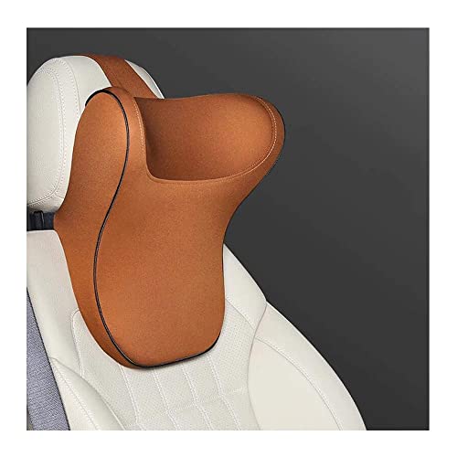 Coussin lombaire en mousse à mémoire de forme chic pour voiture rouge type U - 7