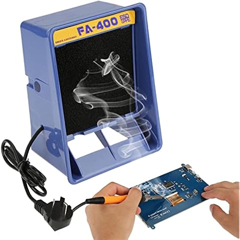 Portable Solder Fume Extractor Soldering Station Smoke Absorber Remover DIY Working Air Filter Fan Sponge Filter Absorber Fan Tool Solder Remover Cover