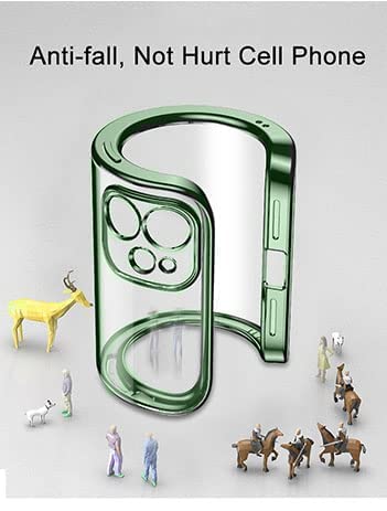 Image of mobistyle Designed for iPhone 12 Pro Case,Luxury Electroplating Edges,Individual Camera Protection for Each Lens iPhone 12 Pro Cover (Green)