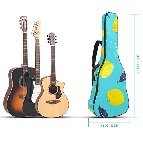 Housse de transport étanche pour guitare avec bandoulière réglable Jaune fruit citron Bleu, Multicolore 06, 42.9×16.9×4… - Les Beatles, Paul McCartney, John Lennon, RIngo Starr, George Harrison Housse de transport étanche pour guitare avec bandoulière réglable Jaune fruit citron Bleu, Multicolore 06, 42.9x16.9x4… – Image 6