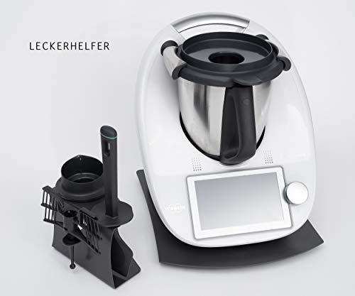 'Marca: Utensilios de fuga deslizante Tabla para Thermomix® TM5 mármol de diseño White Russian de utensilios de fuga HPL "