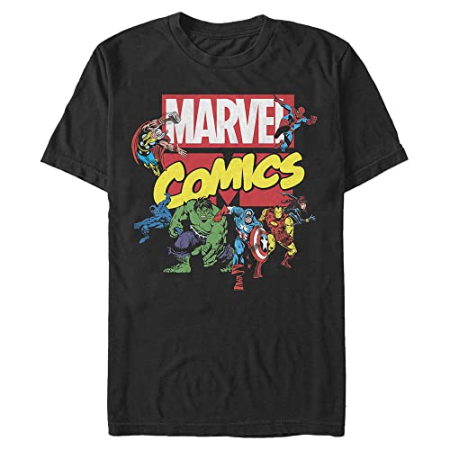 T-Shirt Marvel Ace Team Noir 5XL pour homme grande taille au style geek