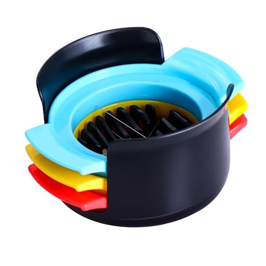 Cortador de huevos 3 en 1 para huevos hervidos, cortador de huevos para huevos duros, cortadores de huevos multifuncionales, cortadores de huevos, para huevos hervidos, separador de frutas de fresa