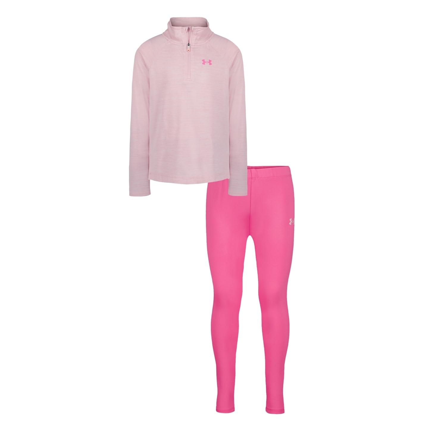 Under Armour Girls Pink Kids' Quarter-Zip Poly Tracksuit in Size 4 - 5 Years, Sports Direct