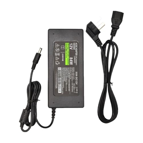 Câble d'entrée d'alimentation 12V 7A 84W avec adaptateur secteur