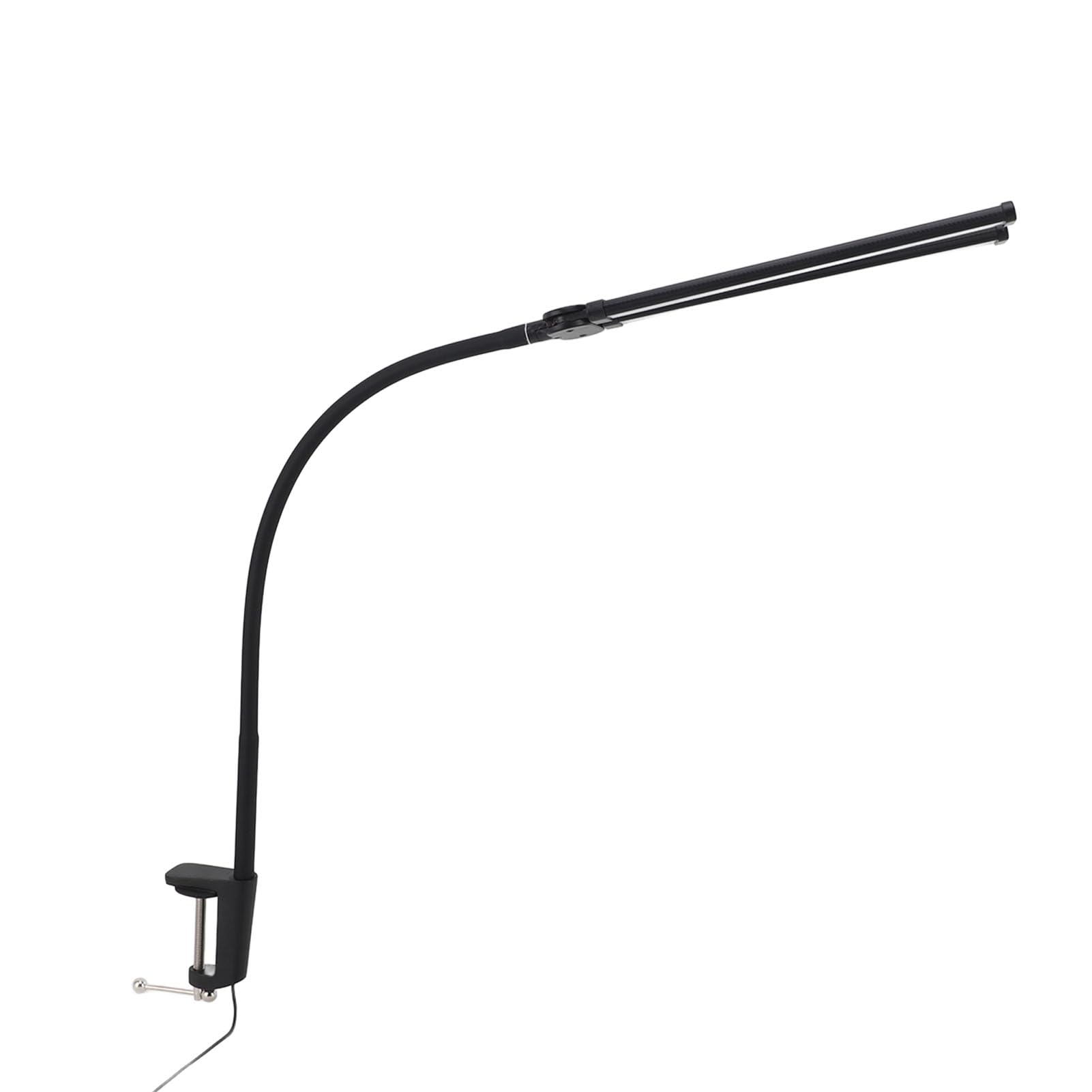 Lampada da Scrivania a LED a Doppia Testa Illuminazione da Scrivania Dimmerabile Continua Flessibile a Collo di Cigno per Postazioni di Lavoro per Ufficio Domestico USB 5V 10W