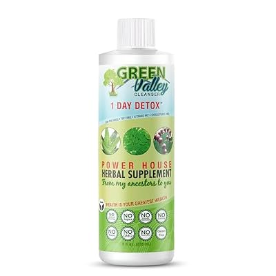 Green Valley Cleanser Natural Herbal Colon Cleanse Detox Supplement | Supports Digestion, Bloating Relief & Regularity | 8 oz Liquid