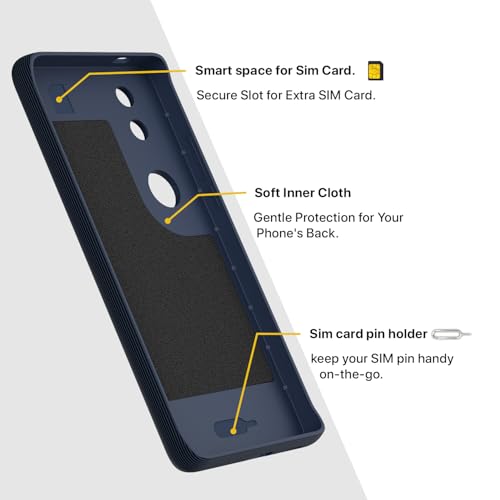 Image of Outlouders Back Cover for Vivo T4R 5G / iQoo Z10R 5G / Vivo V50 5G / V50e 5G | Full Camera Protection | TPU Soft Flexible Shockproof Bumper Case (Blue)