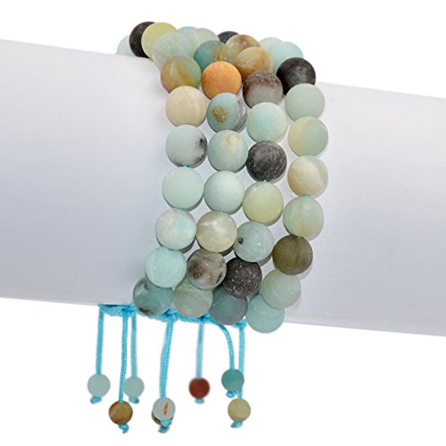 Image of AD Beads Natural 10mm Gemstone Bracelets Healing Power Crystal Macrame Adjustable 7-9 Inch