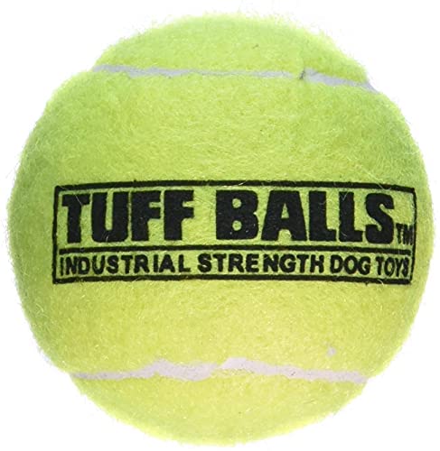 PetSport Tuff Ball - Medium Tennis Balls for Dogs, Great for Boredom & Aggressive Chewers, Dog Toy, Medium Tennis Balls for All Dogs, Certified Non-Toxic, Won’t Wear Down Teeth - 2.5