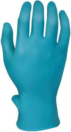 SHOWA 7503PF Nitrile, Powder-Free, Disposable Safety Gloves with SafeDoff Technology, 10" Length, 2.5-mil 1 Dispenser