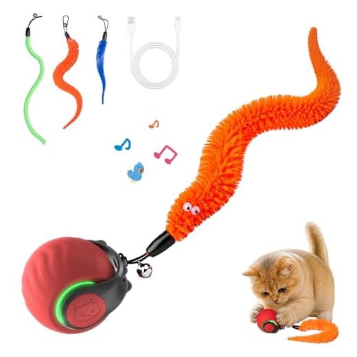 Interactive Cat Toys with Chirping Sounds & 3 Speed Modes for Indoor Cats