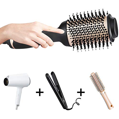 BEAUTIKEN Hair Dryer Brush,Hair Dryer & Volumizer Hot Air Styler Brush,Multifunctional Blow Dryer Brush, Professional Negative Ion Anti-Frizz Hair Dryer Styler Brush - Thumbnail 2