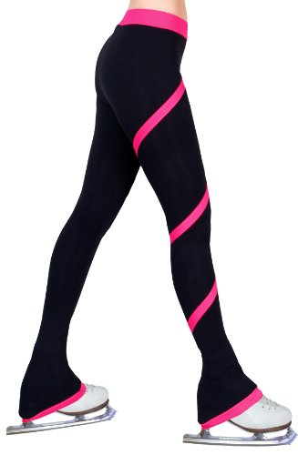 Figure Skating Spiral Polartec Polar Fleece Pants (Fuchsia, Child Medium)
