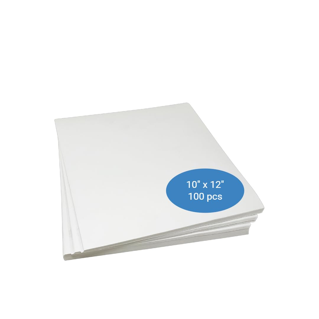 Tear Away Embroidery Stabilizer - 1.8 Ounce Medium Weight 10"x12" Tearaway for Machine Embroidery Fits 5x7 Hoops 100 Sheets