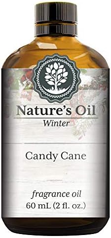 Candy Cane Fragrance Oil (60ml) for Diffusers, Soap Making, Candles, Lotion, Home Scents, Linen Spray, Bath Bombs, Slime