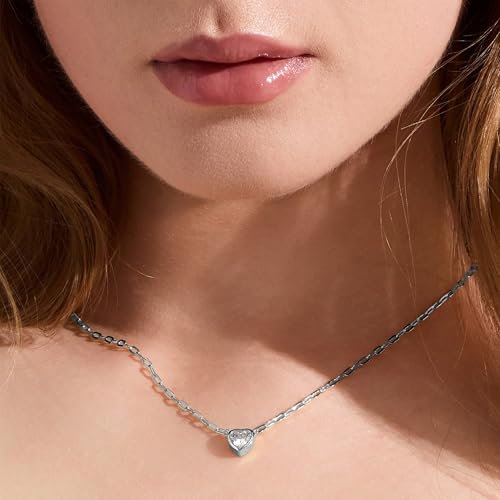 WATERPROOF Gold or Silver Plated Stainless Steel Heart Necklace2