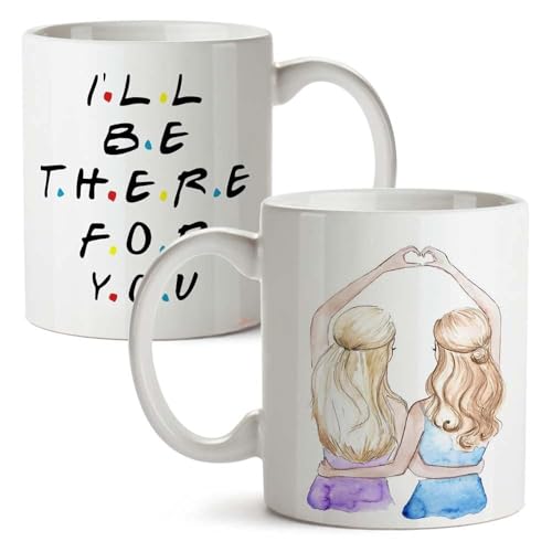 Image of Funny Bestie with Friendship Quotes Printed 325 ml Ceramic Coffee Mug /Tea Cup Gift for Girls, Best Friends, Sister Mom, Wife, Girlfriend 325 ml (Best Friend-10)