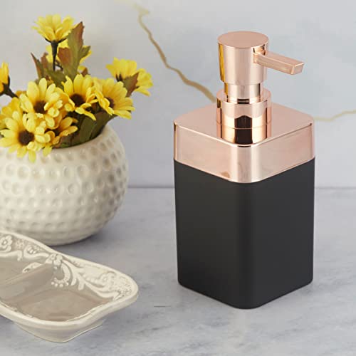 Image of Kookee Acrylic Soap Dispenser with Pump for Kitchen, Bathroom, & Wash Basin, Designer Refillable for Liquid Handwash, Shampoo & Lotion, Leakproof, Set of 1 (9954)