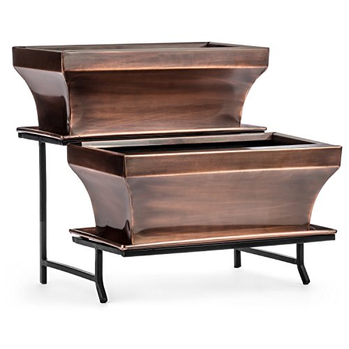 H Potter Succulent Window Box Flower Garden Planter Set