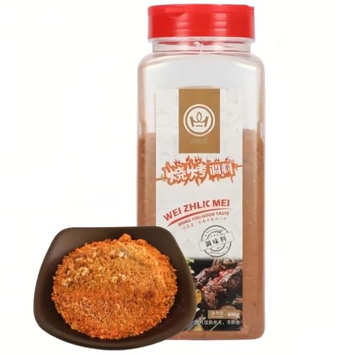 Zercumm Barbecue Seasoning Cumin Powder Xinjiang Mutton Skewers Bottled Sauce Dipping Scattering Granules Ingredients 400g（14.1OZ））