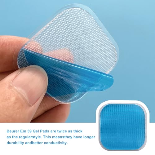 Gel Pads Kompatibel Mit Beurer EM 59 24 Stück EMS Gel Pad Anwendbar auf Beurer EM 59 Gel Pads Ersatzsets Heat Geräten Selbsthaftenden Gel-Pads Elektrische Muskelstimulation