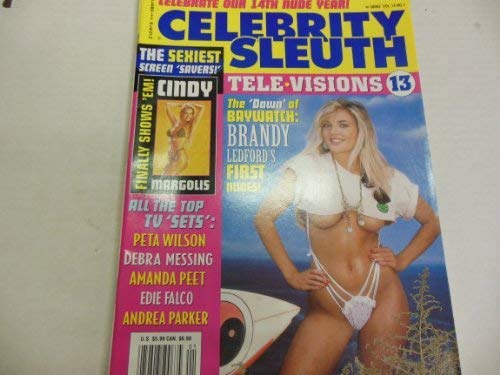 Celebrity Sleuth Busty Adult Magazine "Cindy Margolis" "Brandy Leford's" Vol.14