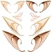 5 Pairs Latex Elf Ear Pixie Dress Up Costume Fairy Ears Soft Pointed Ears Cosplay Halloween Anime Party Vampire Ears(Gentle Color)
