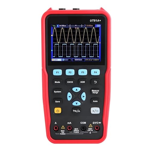 UT81A+ UT81B+ Digital Oscilloscope Multimeter UT81C+ UT81D+ Portable Signal Generator 50MHZ 100MHZ Dual Channels