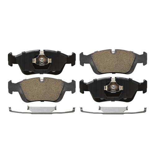 Image of Detroit Axle - Front Brake Kit for BMW 320i 318i 318is 325i 325is 328i 328is Z3 Z4, Drilled & Slotted Disc Brake Rotors Ceramic Brake Pads w /Hardware Replacement