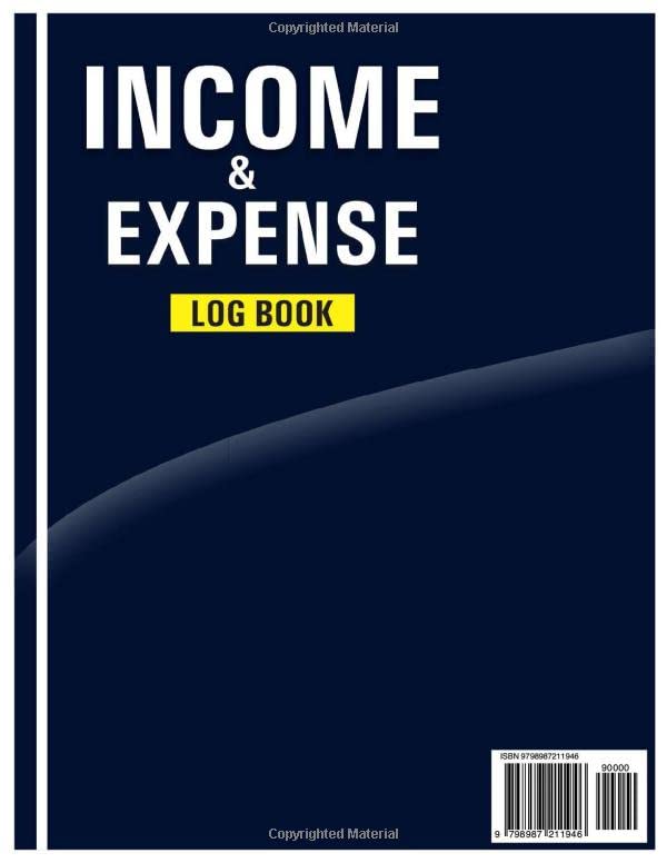 Income and Expense Log Book: Accounts Book Keeping Log for Small Business | Daily Business Income and Expense Tracker Notebook | Money Management Planner for Personal Finance image 2 of 2 B0C1J35934