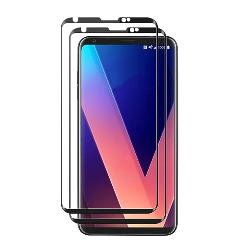 3D Curved Screen Protector for LG V30, (2pcs) Ultra Clear Anti-Stracth Full Cover Screen Protector Tempered Glass for LG V30 H931 US998 AS998 H930 H933 H932 VS996 US998