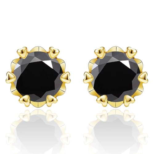 Boucles moissanite anti-ternissement en argent S925 pour peau sensible