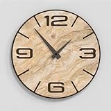 Giallobus - Orologio Bilay - Simple relief - Legno Mdf - Premium 60x60cm - n.16 Canyon - Artigianale Made in Italy - Silenzioso - Idea regalo - Moderni doppio livello