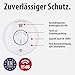 Brennenstuhl Connect WiFi Rauchwarnmelder RM A 3020 mit App-Benachrichtigung (Rauchmelder WLAN inklusive 2X austauschbaren Batterien, geprüft nach EN 14604)