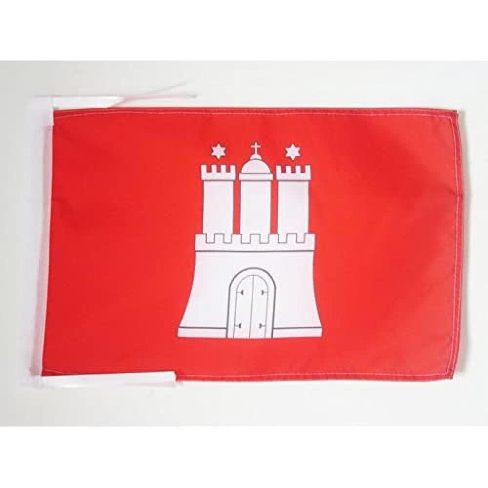 AZ FLAG Bandera de la Ciudad DE Barcelona 45x30cm - BANDERINA BARCELONESA 30 x 45 cm cordeles — view 110