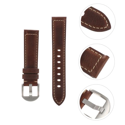 Bracelet de montre cuir lisse facile à installer et ajustable Mipcase