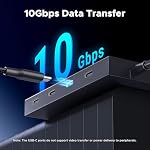 UGREEN USB C Hub 10Gbps, 5 in 1 Hub Extender with 4 USB C 3.2 and 100W PD Ports, Splitter for MacBook Pro/Air, iPad, PC, Laptops and More | 4x10Gbps Data Transfer, USBC Multiport Adapter Splitter for Laptop, Desktop PC, Xbox, PS5, and More