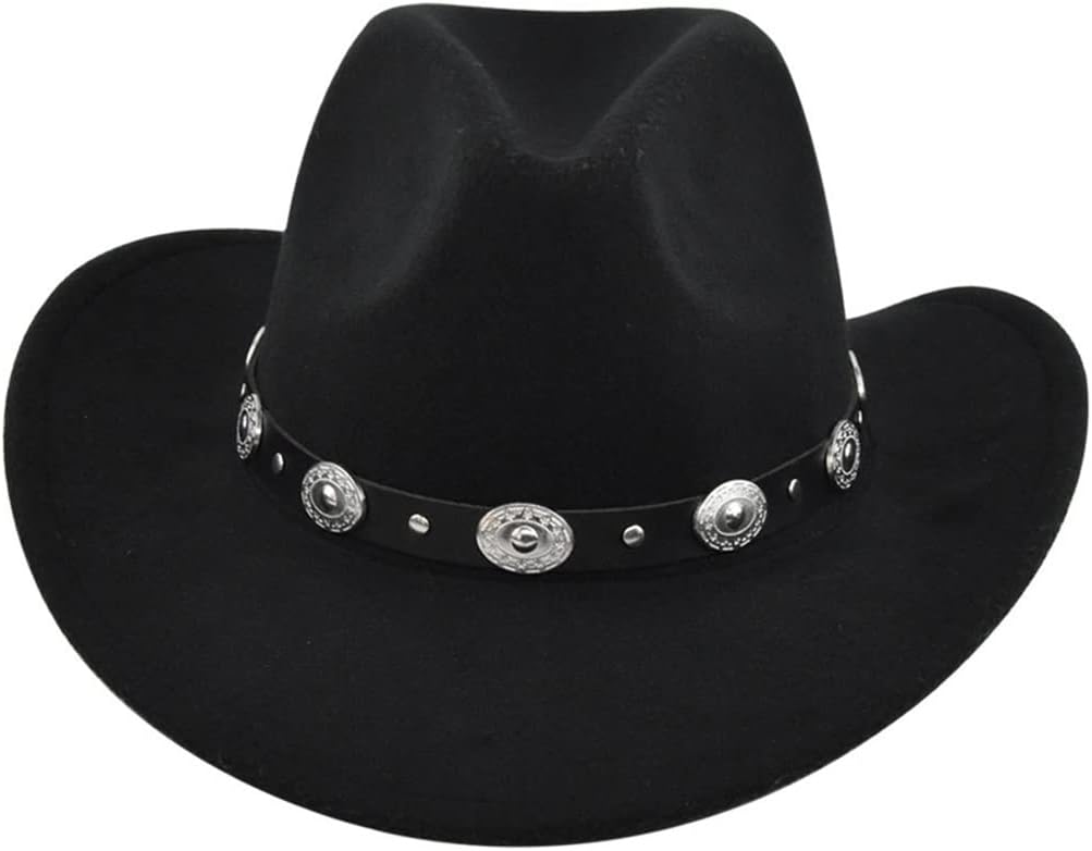 Felt Retro Cowboy Hat Jazz Ethnic Top