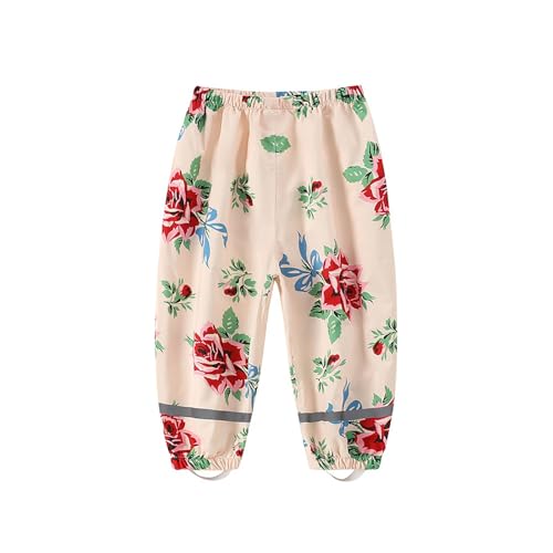 Pantalon de pluie fille coupe-vent imperméable et taille ajustable toutes saisons