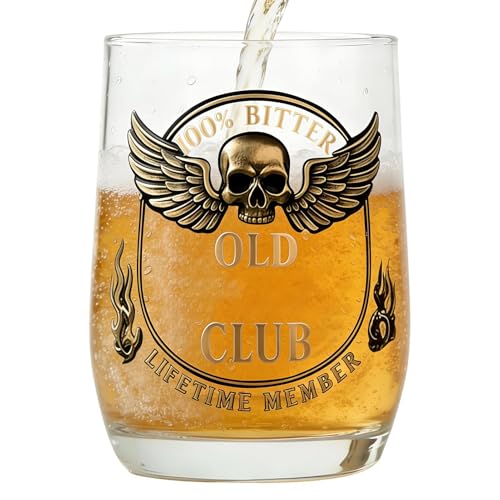 zwxqe Vasos de licor Copa temática de alas de calavera gruesa,