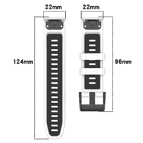 Correa de 22mm para Garmin Fenix y Forerunner silicona miniatura 5