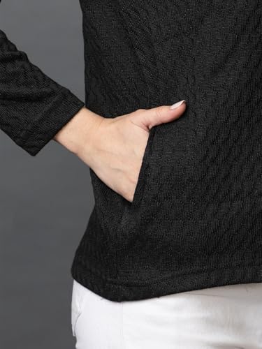 Image of Wear lusso Women Woolen V Neck Casual Wear Stylish Cardigan Sweaters for Winter with Side Pocket | Cozy and Warm Winter Sweater for Girls /Ladies
