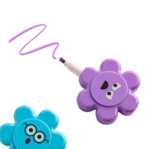 Tinc Flower Shaped Stacking Highlighters, Multicolor - Image 4