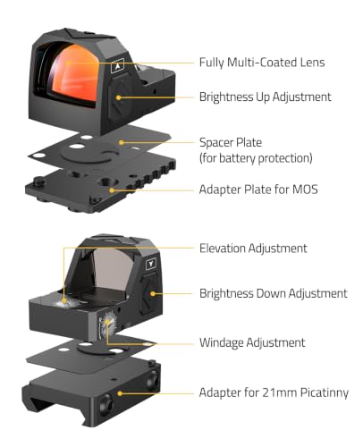 CVLIFE WolfCloak Motion Awake 2 & 32 MOA Multi-Reticle or 2 MOA Dot - image 7