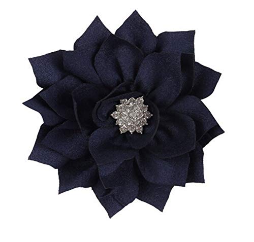 Qandsweet Girls' Hair Clips With Jeweled Flower Ms Brooch For Toddler Girl Teens Womens (13 Pieces 3.5" Flower) #TOP7