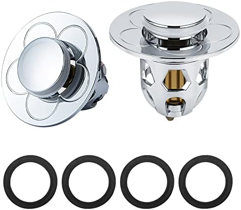Lot De 2 Bouchons De Baignoire Universels Avec Chaîne, Bouchons De Baignoire Universels Avec Chaine Bouchons De Vidange De Rechange Pour Salle De Bain Et Cuisine 98435842