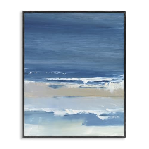 Crashing Waves Shoreline Beach, 16 x 20 Inch Framed Giclée Print